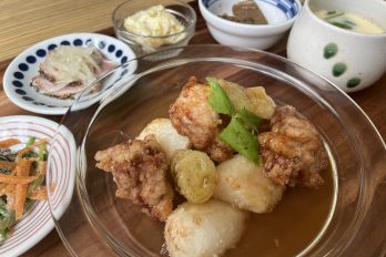 5月menu     鶏と長芋の唐揚げ〜柚胡椒あん〜